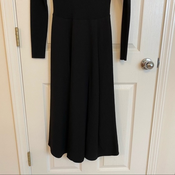 VINCE V-Neck Long Sleeve Dress in Black Size XXS - Picture 7 of 12